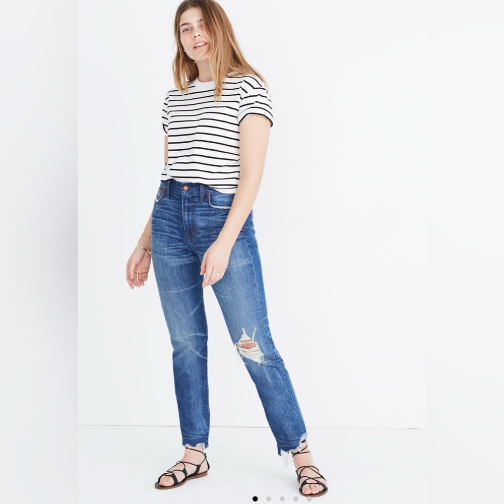 Madewell the perfect summer Jean destructed edition